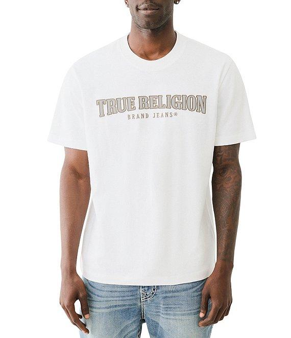 True Religion Reflect Arch Short Sleeve Embroidered Signature Logo T-Shirt Product Image