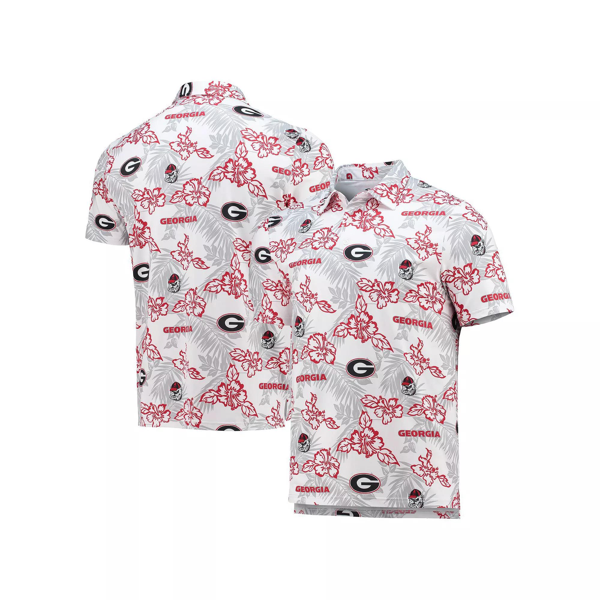 Men's Reyn Spooner White Georgia Bulldogs Performance Polo, Size: Medium Product Image