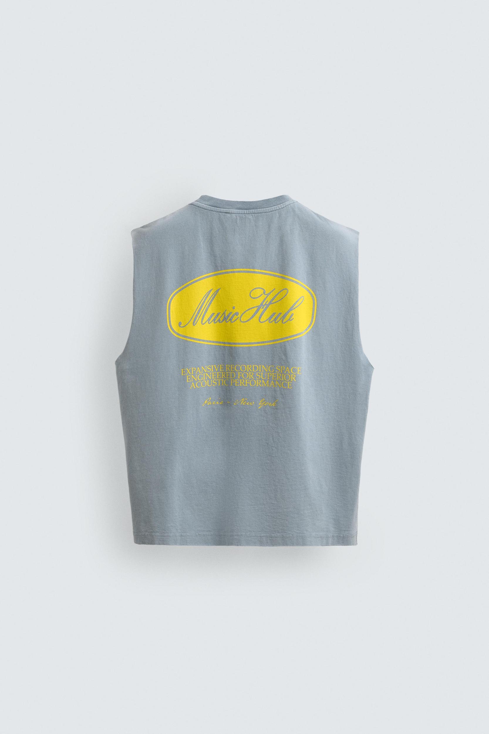 WASHED PRINTED TANK TOP Product Image