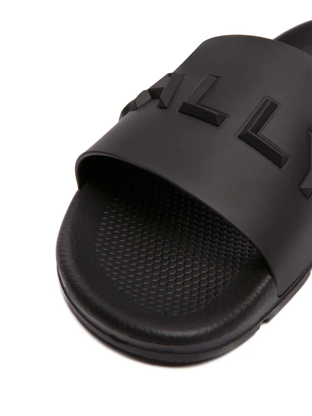 logo-embossed moulded-footbed slides  Product Image