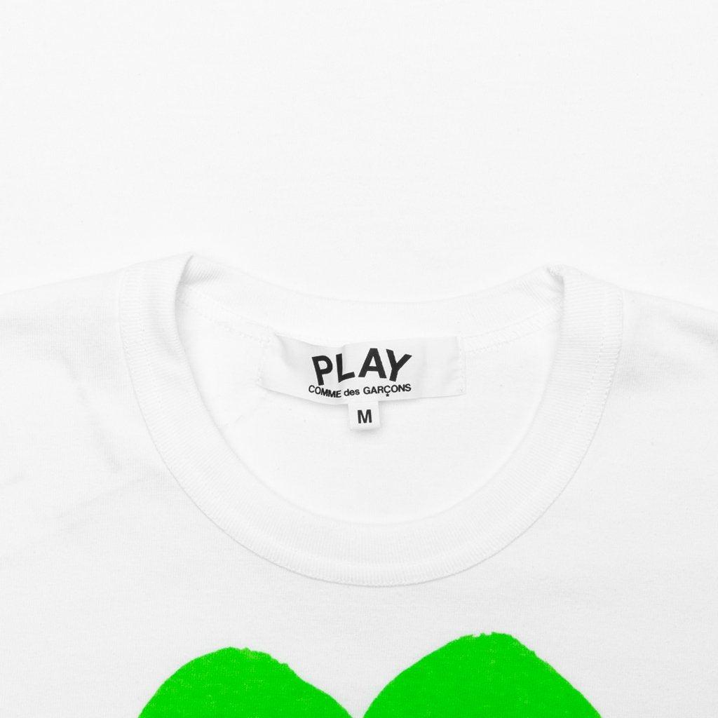 Women's Colored Heart Tee - Green Female Product Image