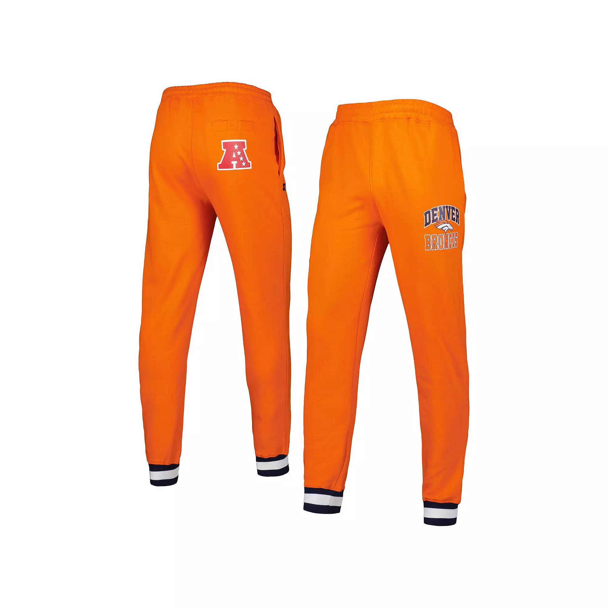Men's Starter Orange Denver Broncos Blitz Fleece Jogger Pants,  Product Image
