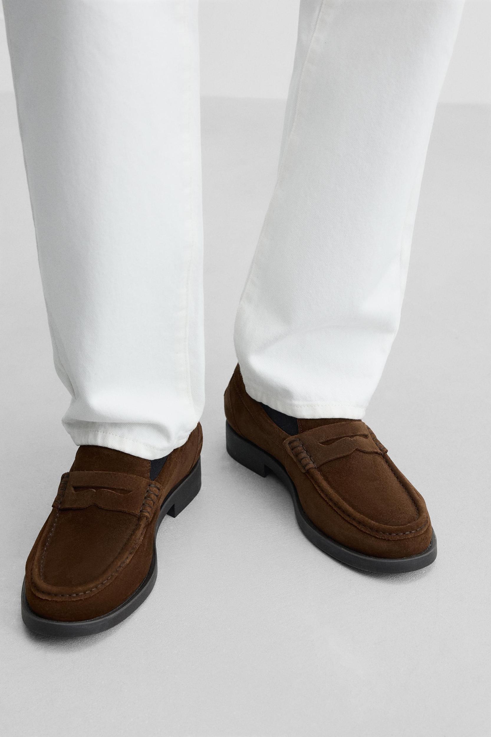 LEATHER PENNY LOAFERS Product Image