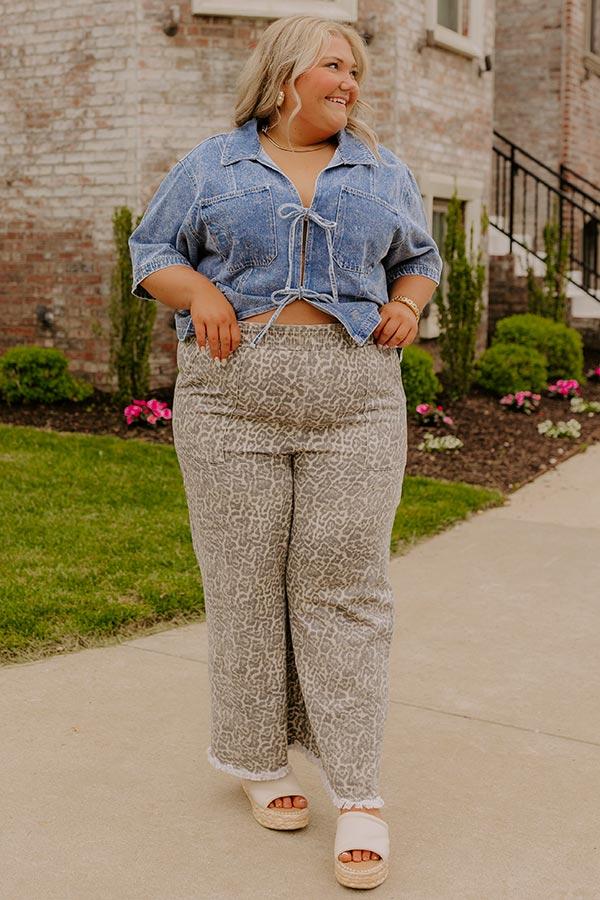 The Lindsey High Waist Wide Leg Pants Curves Product Image