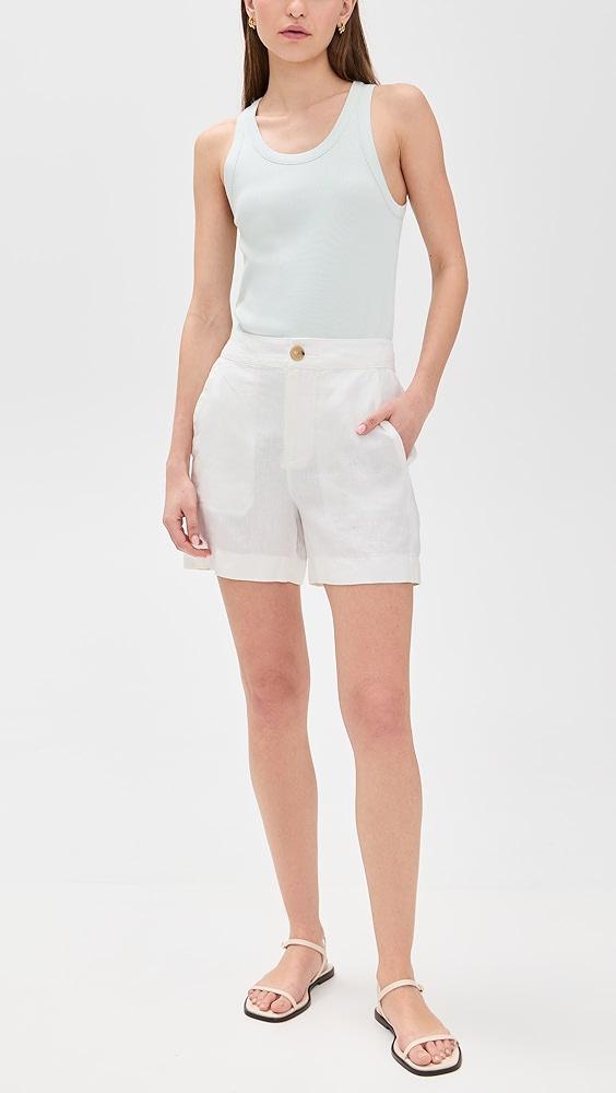 Vince Mid Rise Hemp Shorts | Shopbop Product Image