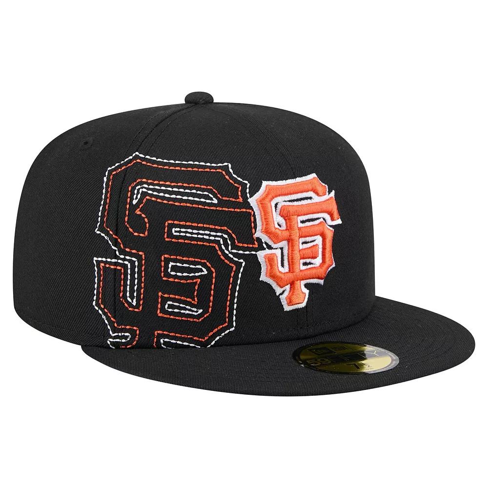 Men's New Era Black San Francisco Giants Yarn Stitch 59FIFTY Fitted Hat,  Product Image