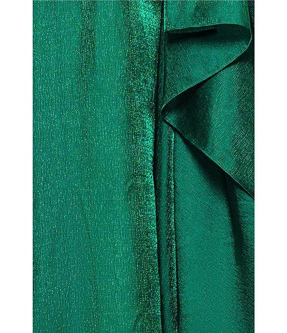 Xscape Petite Size Organza Strapless Ruffle Front Gown Product Image