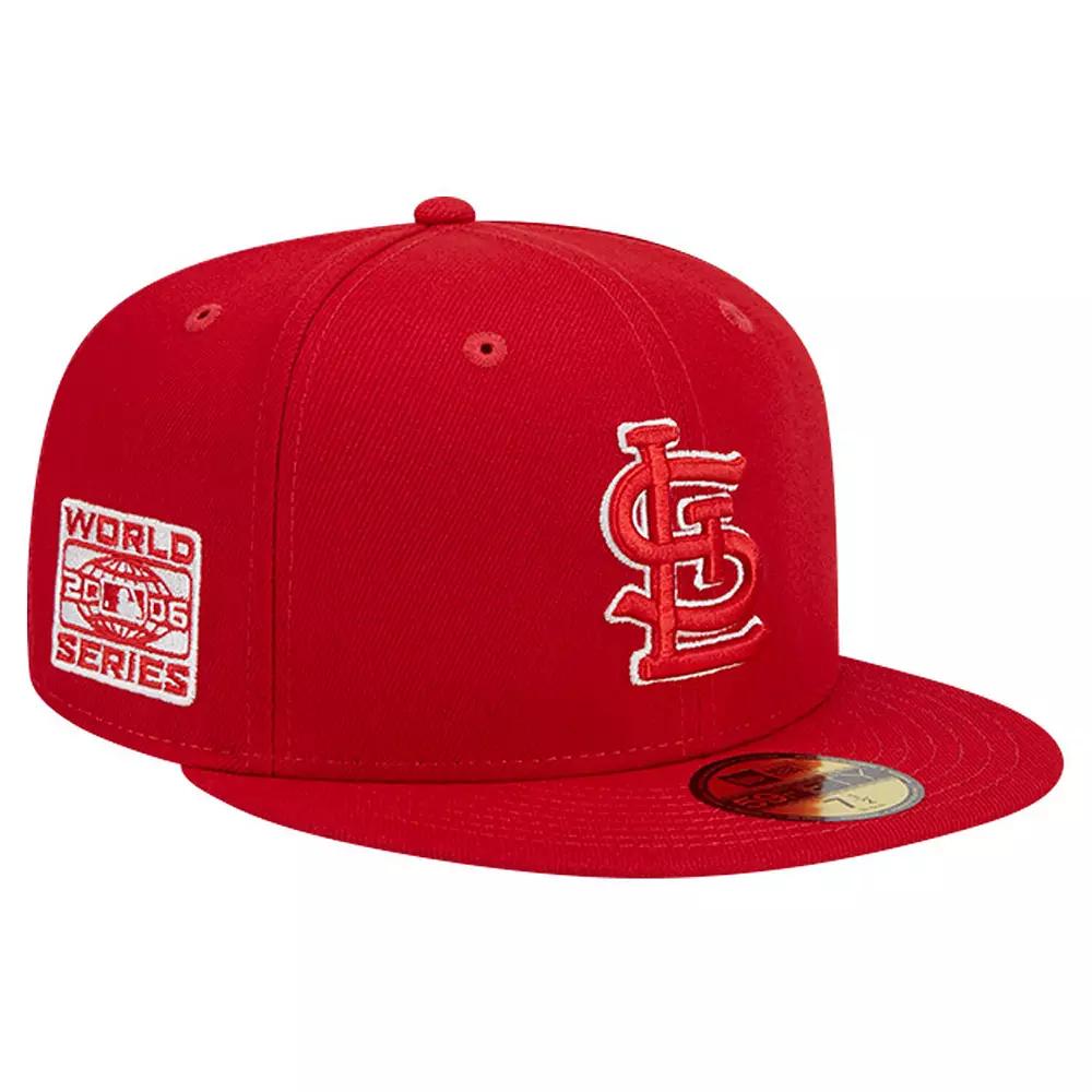 Men's New Era Red St. Louis Cardinals Logo 59FIFTY Fitted Hat,  Product Image