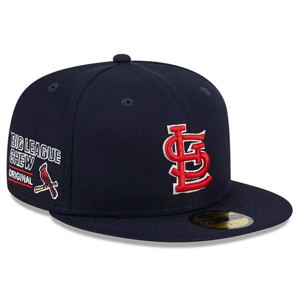 Men's New Era Navy St. Louis Cardinals Big League Chew Team 59FIFTY Fitted Hat, Size: 7 1/4, Blue Product Image