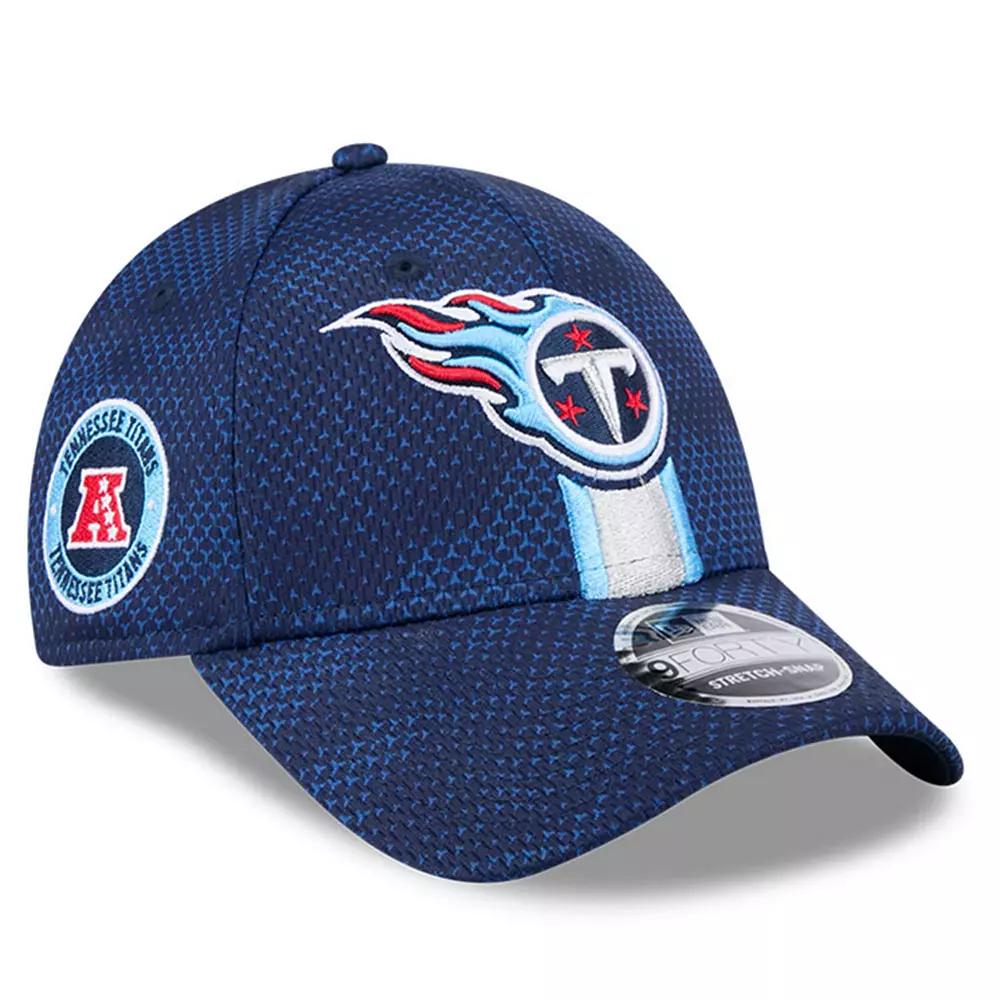Men's New Era Navy Tennessee Titans 2024 Sideline 9FORTY Stretch-Snap Hat, Blue Product Image