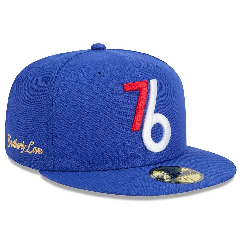Men's New Era Royal Philadelphia 76ers 2024/25 City Edition Alternate 59FIFTY Fitted Hat, 76r Blue Product Image
