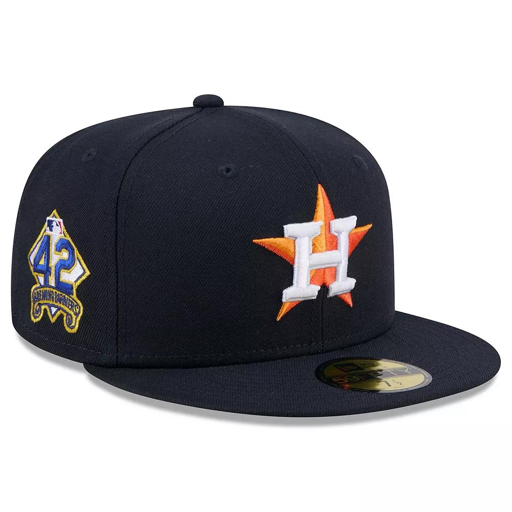 Men's New Era Navy Houston Astros 2025 Jackie Robinson Day 59FIFTY Fitted Hat,  Product Image