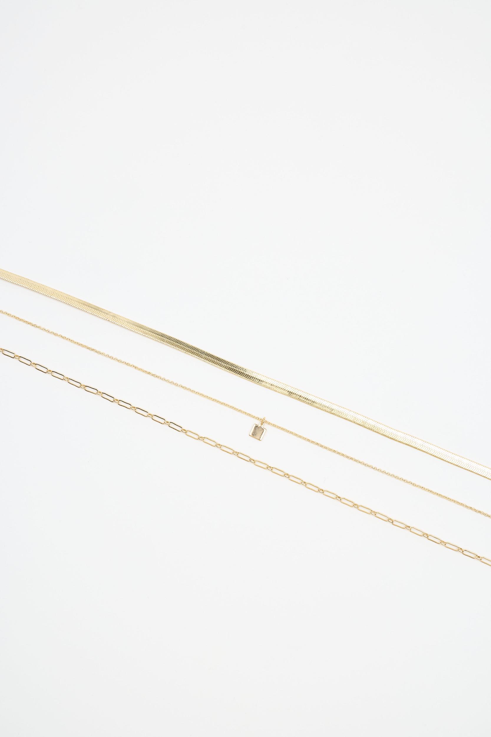 Set of 3 Classic Chain Necklace Product Image