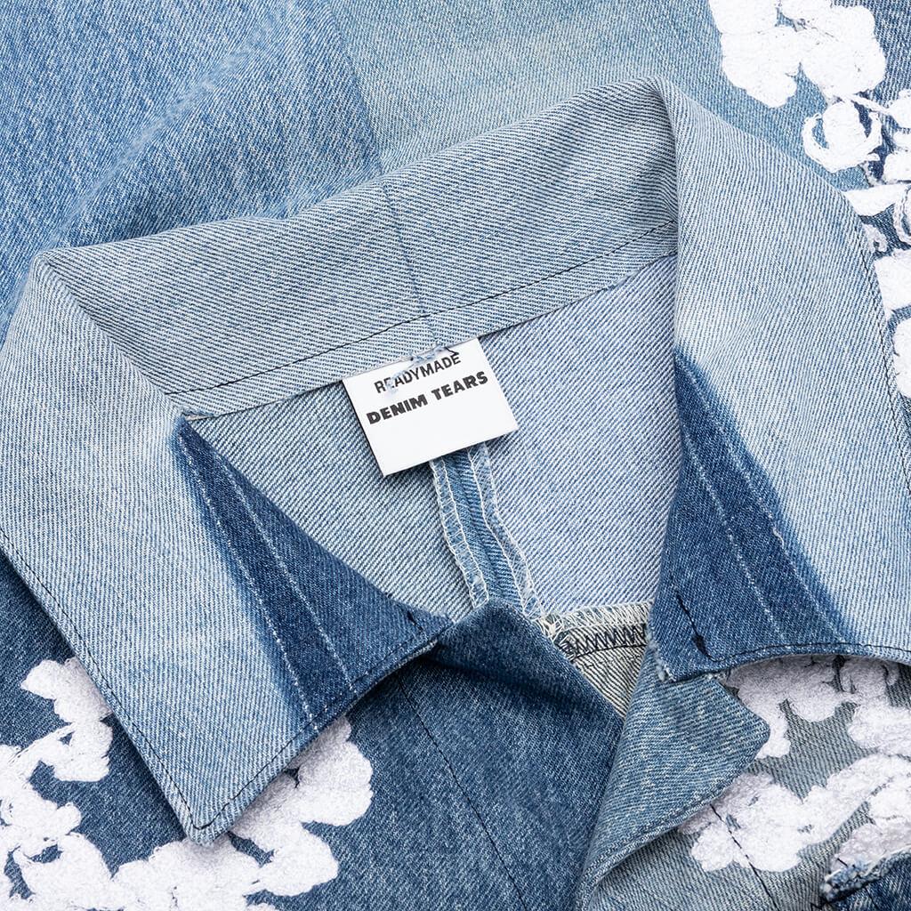 Readymade x Denim Tears CTN Wreath Track Jacket - Blue Male Product Image