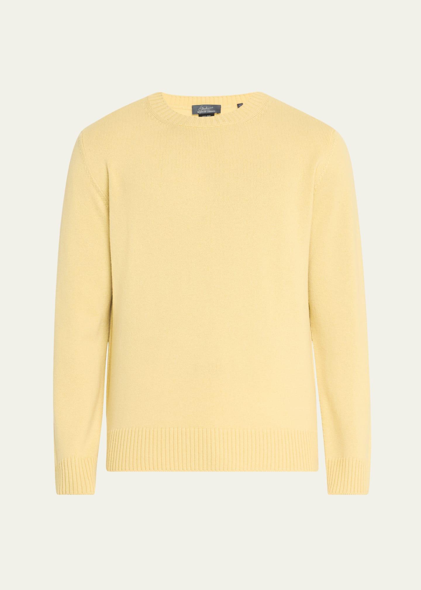Mens Rib Baby Cashmere Pullover Product Image