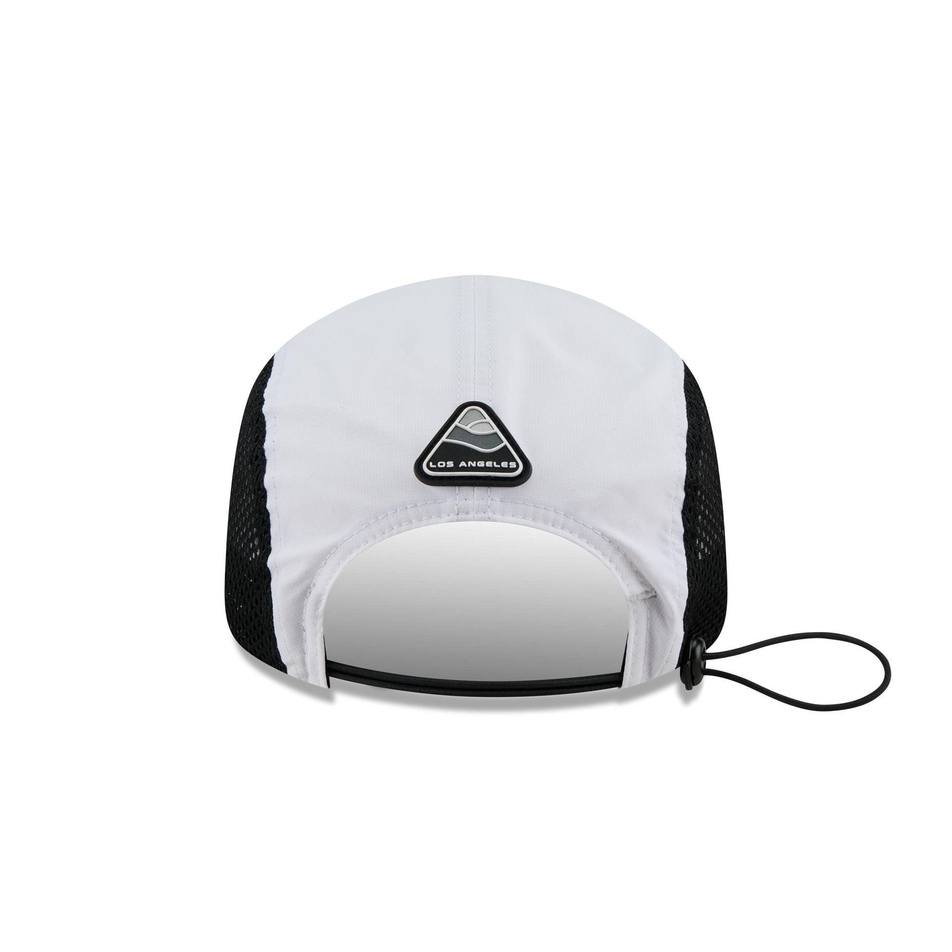 Los Angeles Dodgers White Poly Runner Adjustable Hat Male Product Image