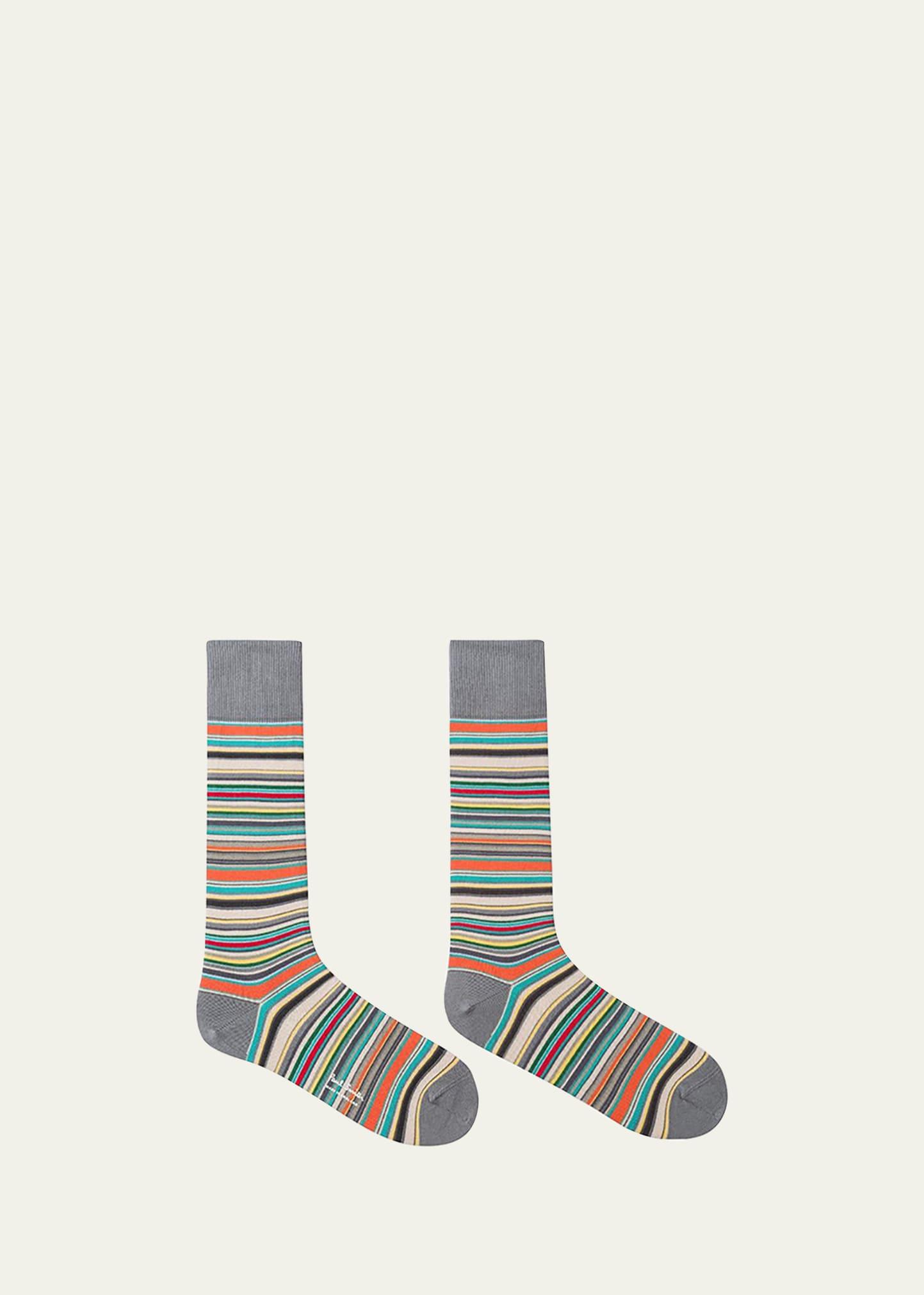 Mens Rainbow Multistripe Socks Product Image