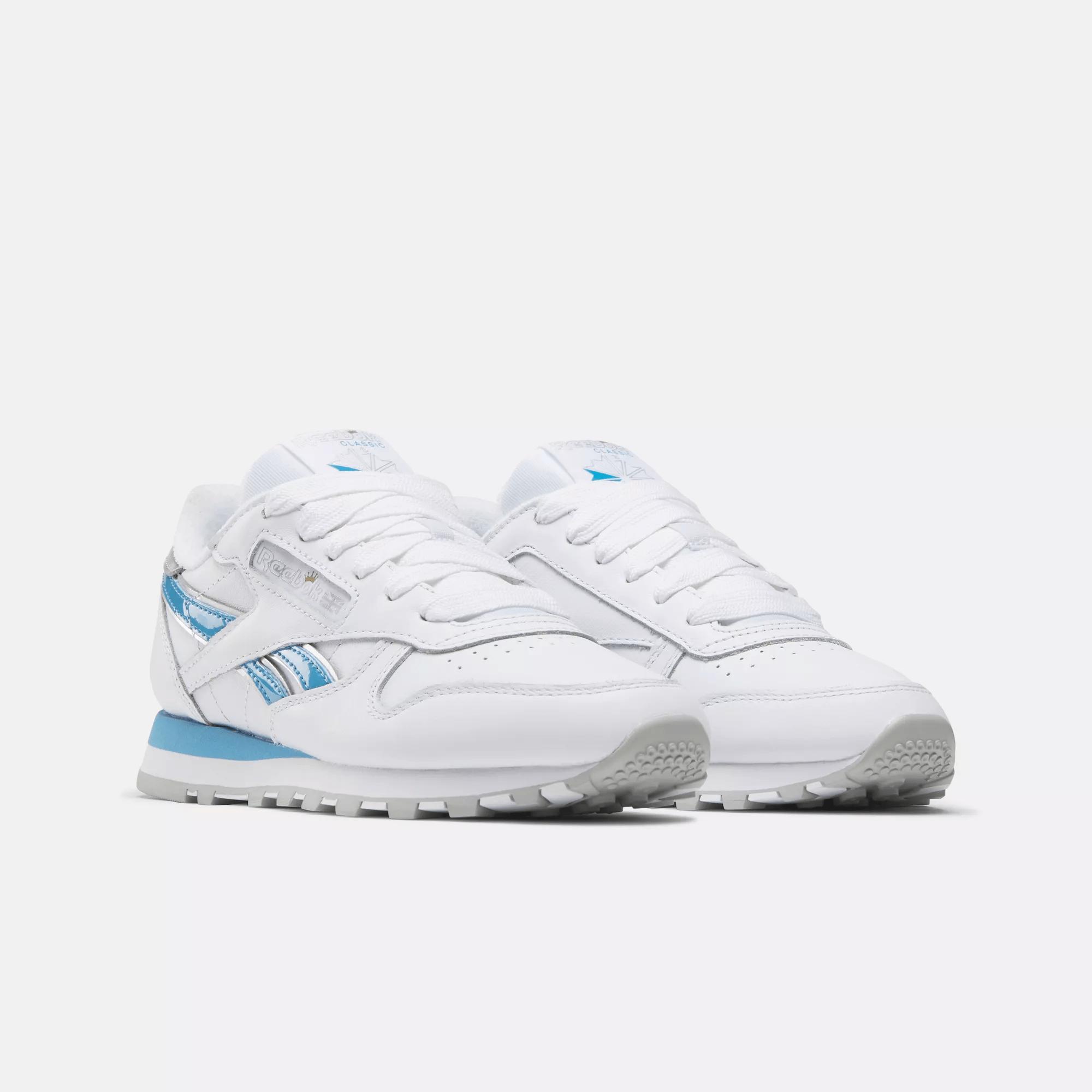 Women's Reebok x Angel Classic Leather Shoes in Silver Product Image