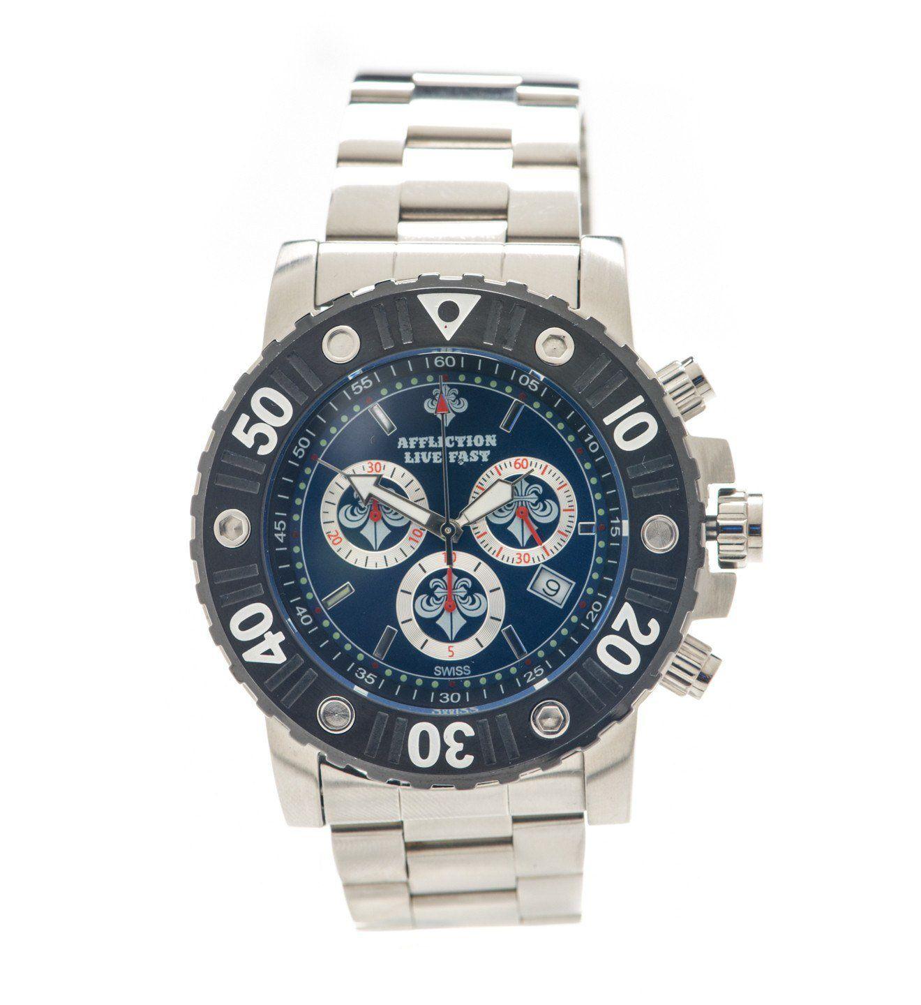Gents Chronograph Steel Watch Male Product Image
