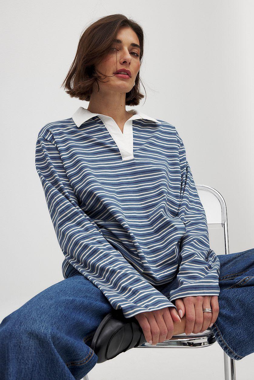 Long Sleeve Polo Shirt Product Image