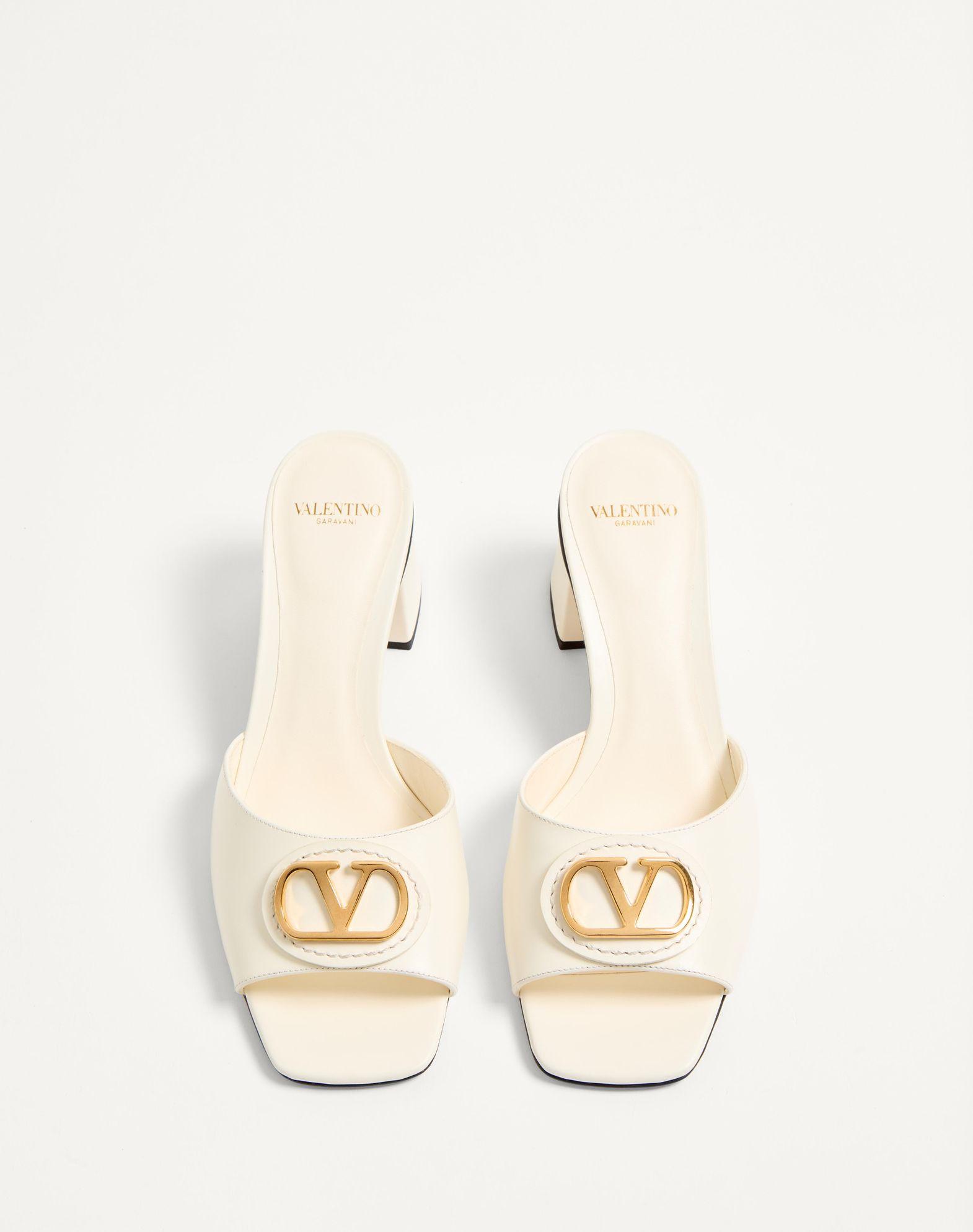Vlogo Signature Slide Sandal In Calfskin 60Mm Product Image