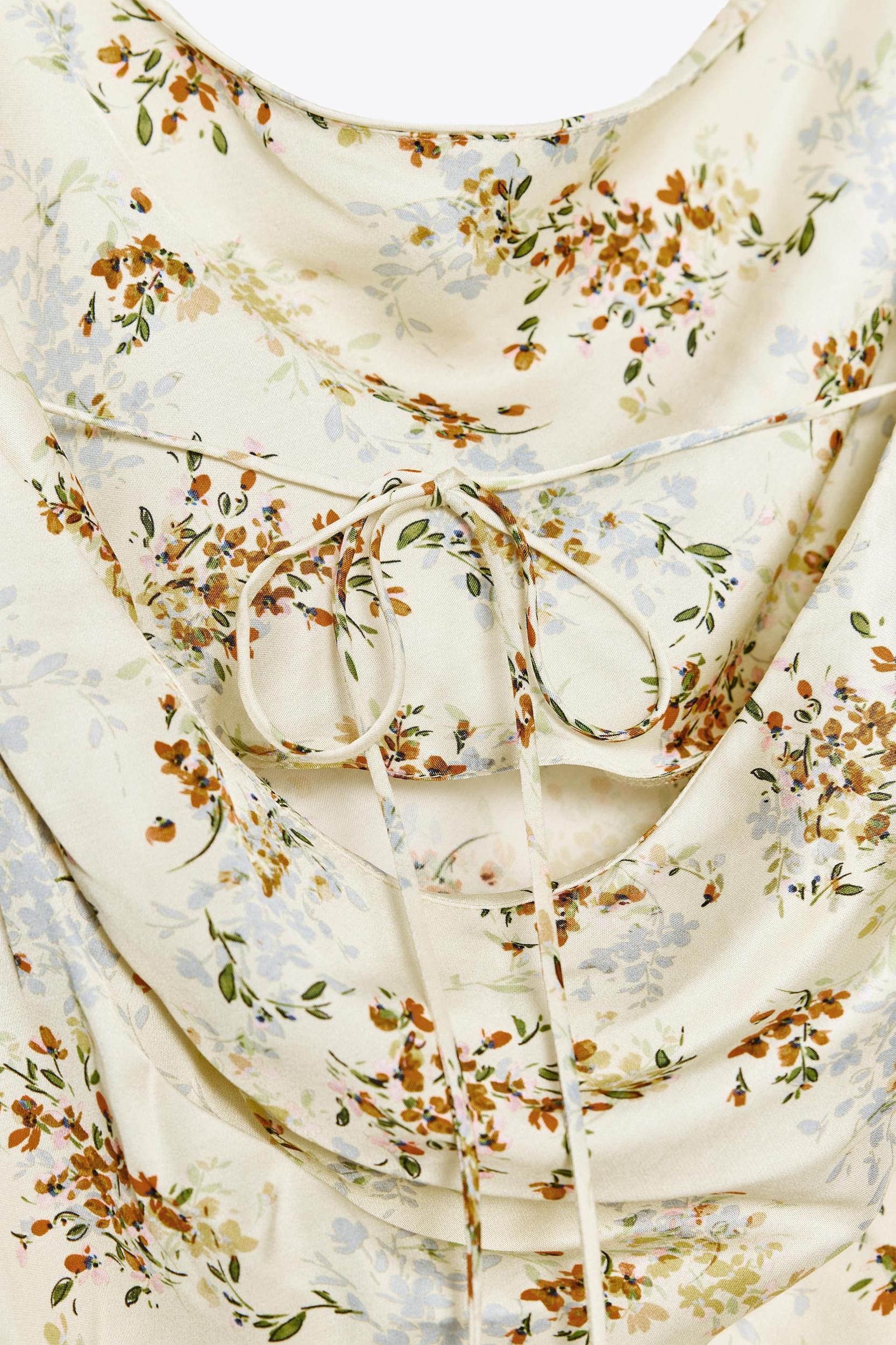 ZW COLLECTION PRINTED SATIN DRESS Product Image