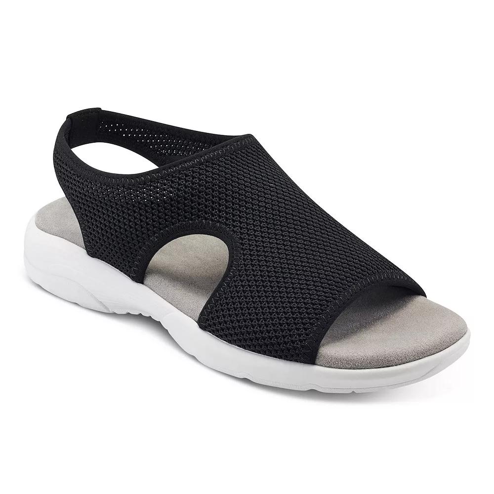 Easy Spirit Truth Women's Knit Slingback Sandals, Size: 8.5, Black Product Image