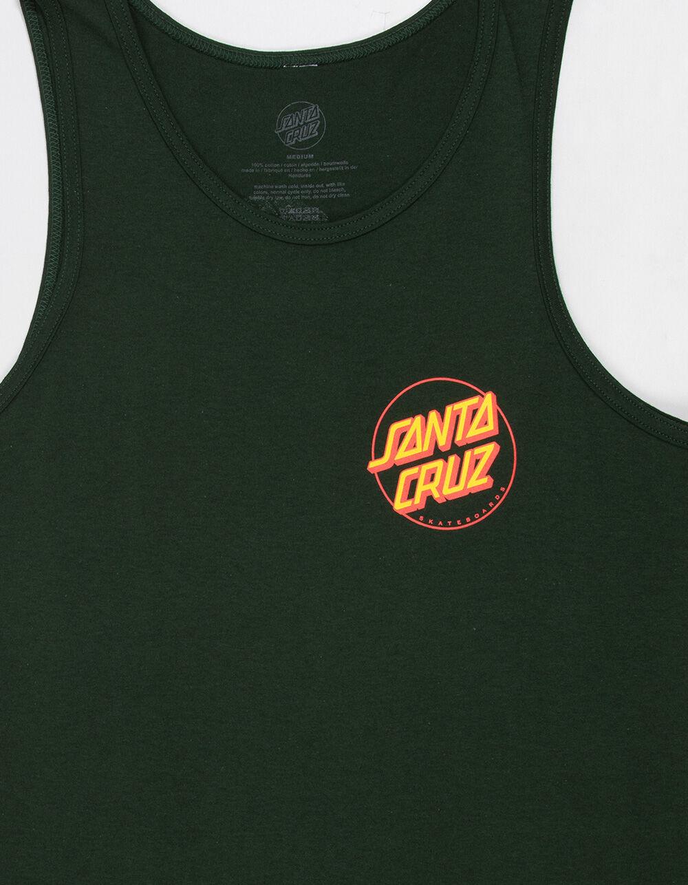SANTA CRUZ Screaming Hibiscus Mens Tank Top - FOREST Product Image