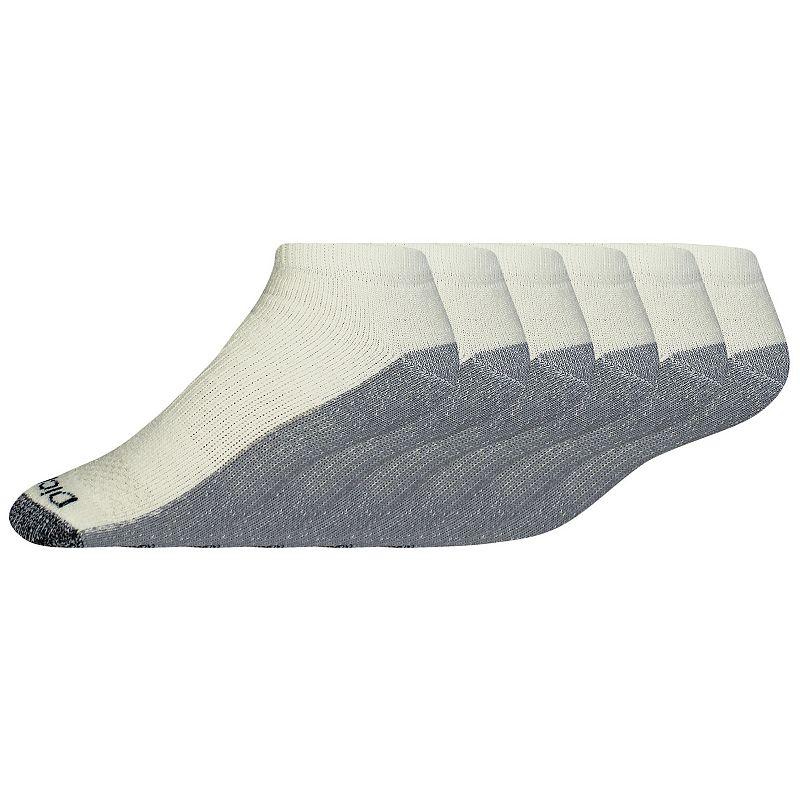 Dickies Men's 6pk Moisture Control Low-Cut Socks - White 6-12 Product Image