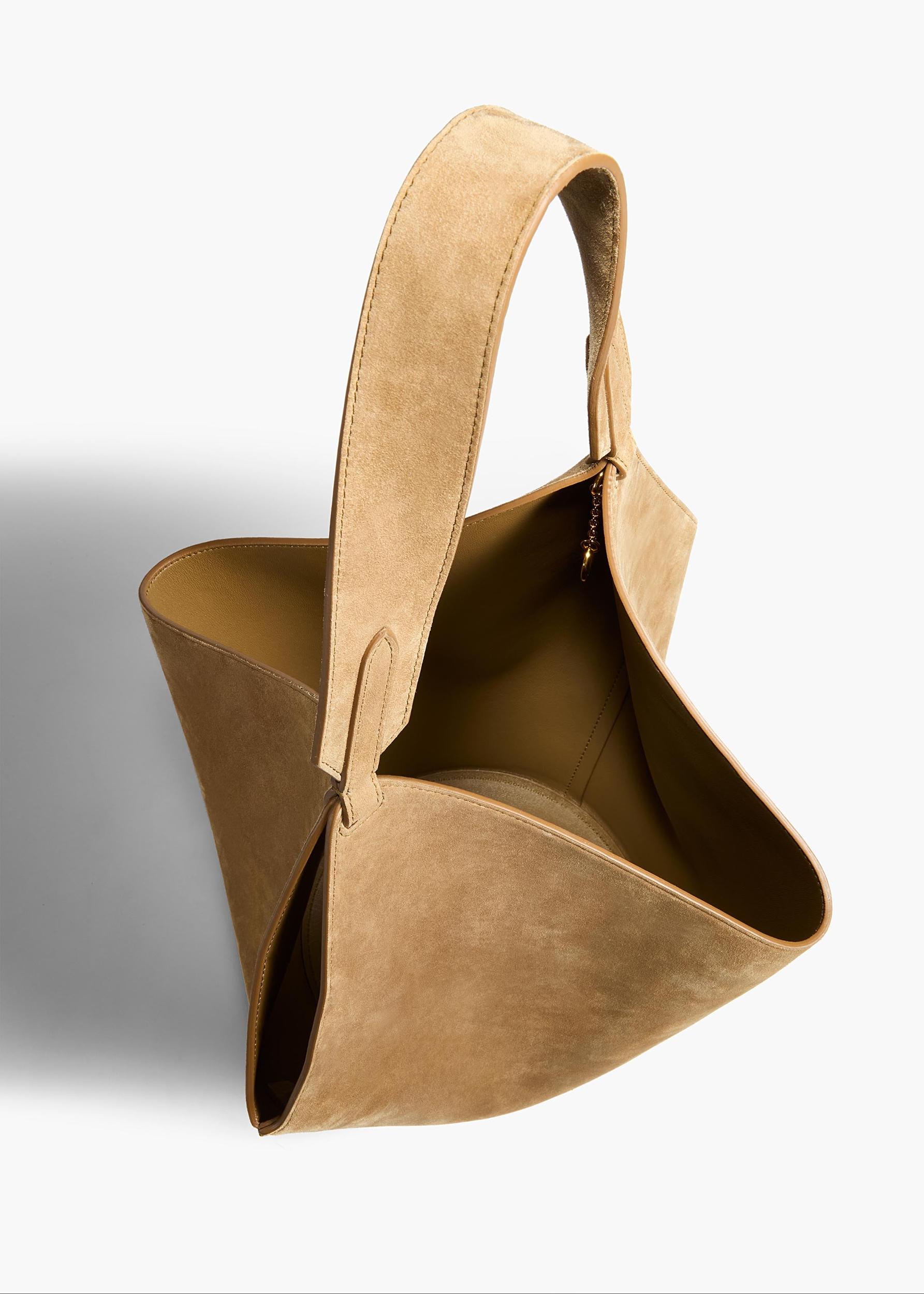 Small Lotus Tote in Mud Suede Product Image
