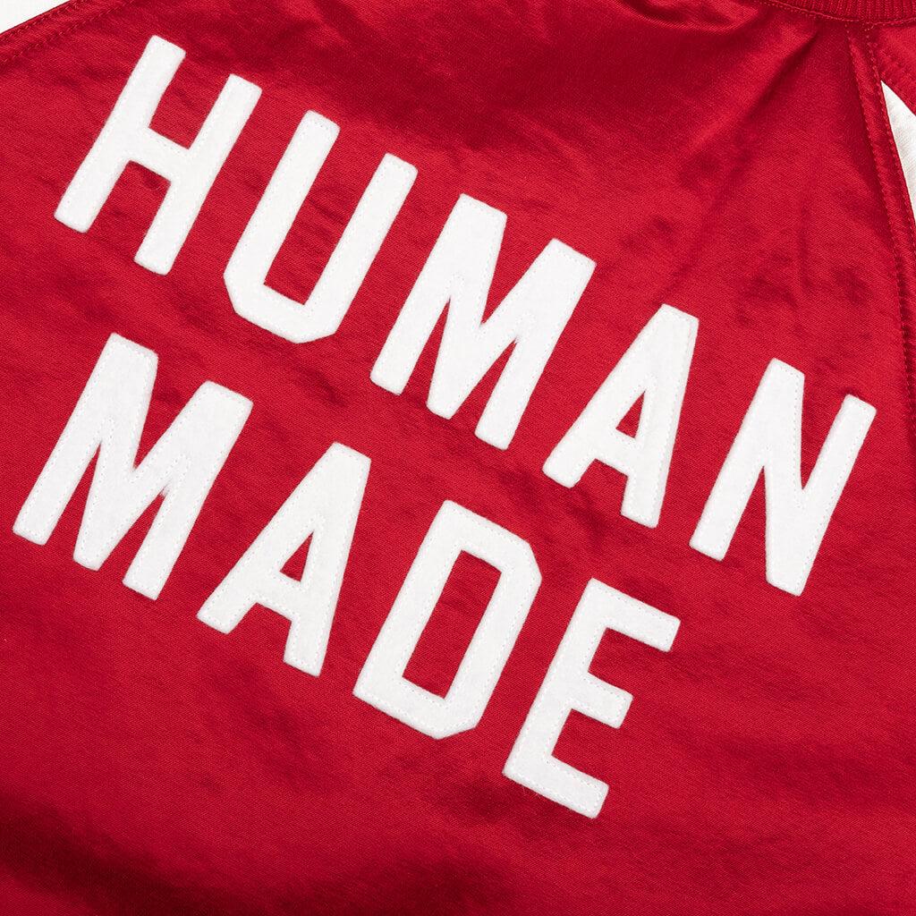 Satin Stadium Jacket - Red Male Product Image