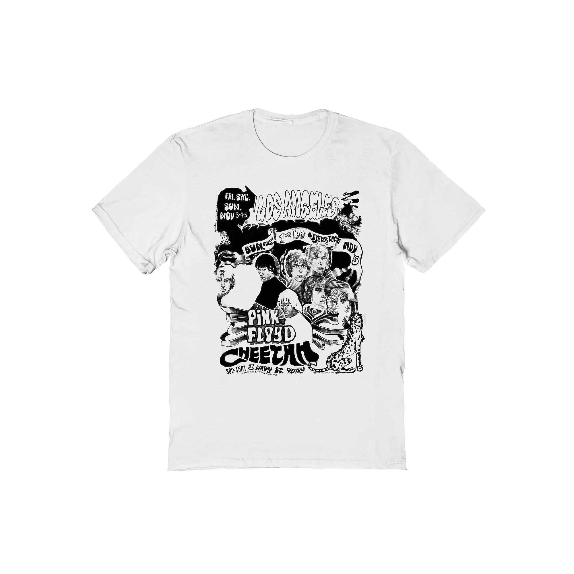 Men's Pink Floyd Cheetah Flyer Graphic Tee, Size: XL, White Product Image