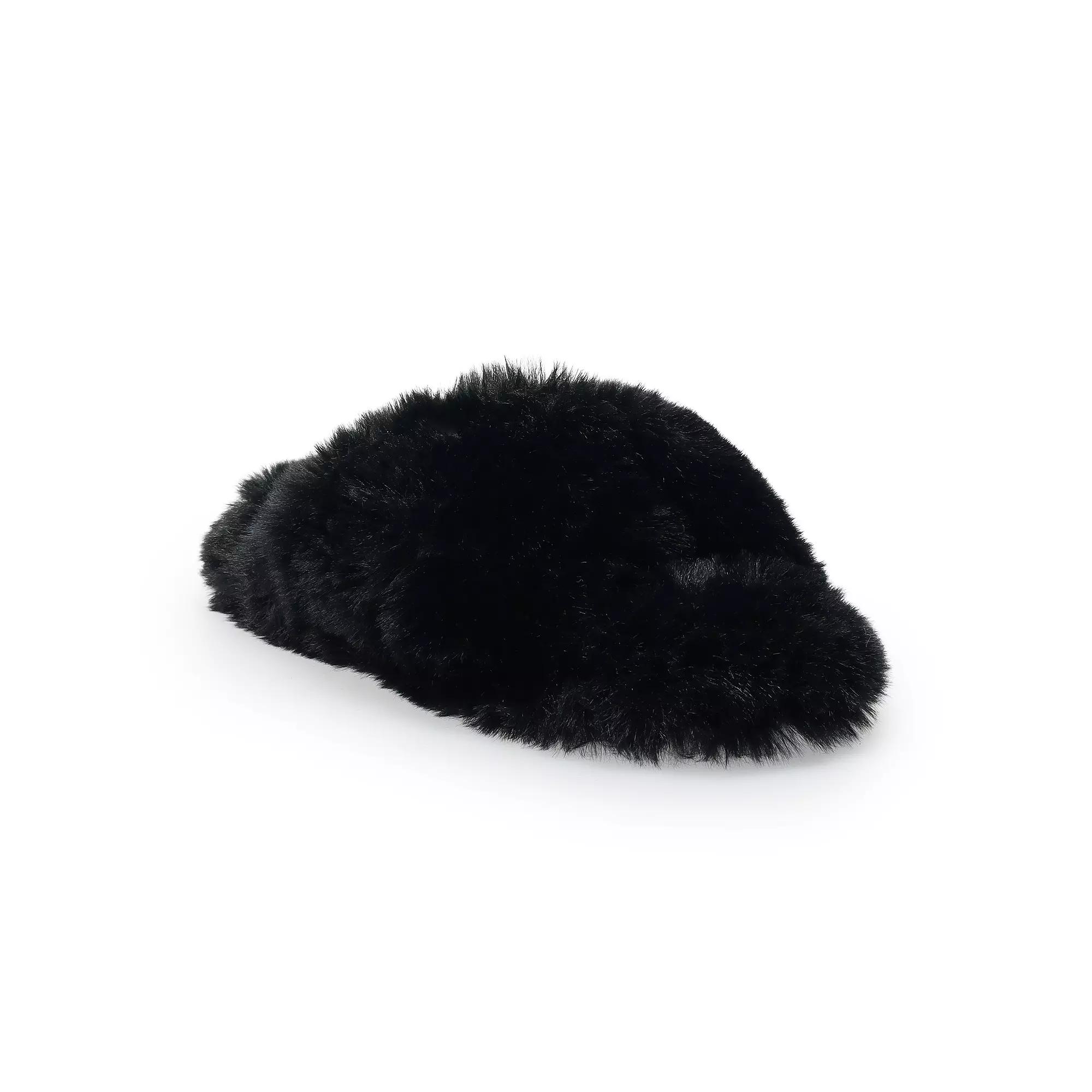LC Lauren Conrad Wozzie Twist Band Women's Faux Fur Slide Slippers,  Product Image