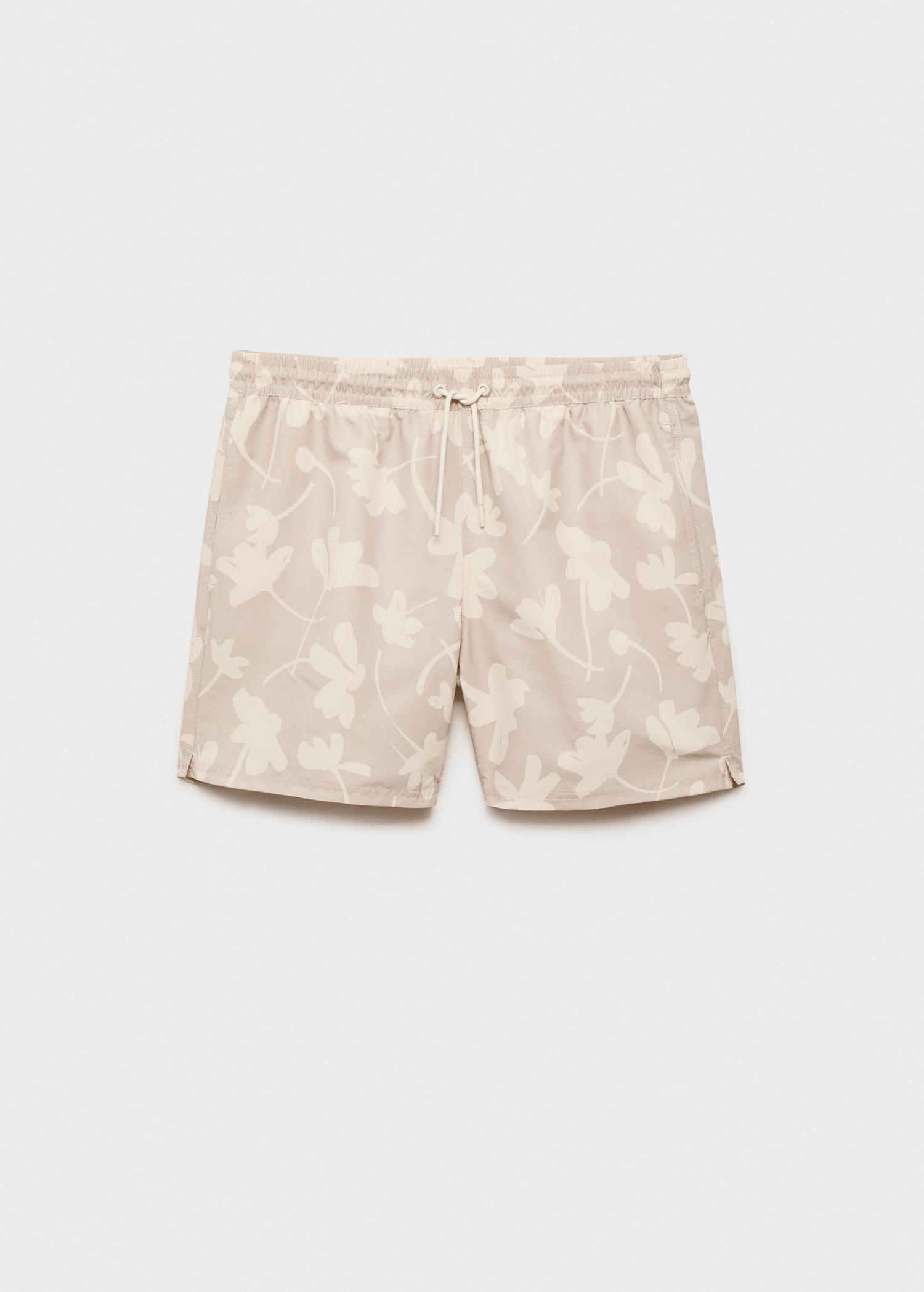 Floral print swimsuit - Men | MANGO USA Product Image