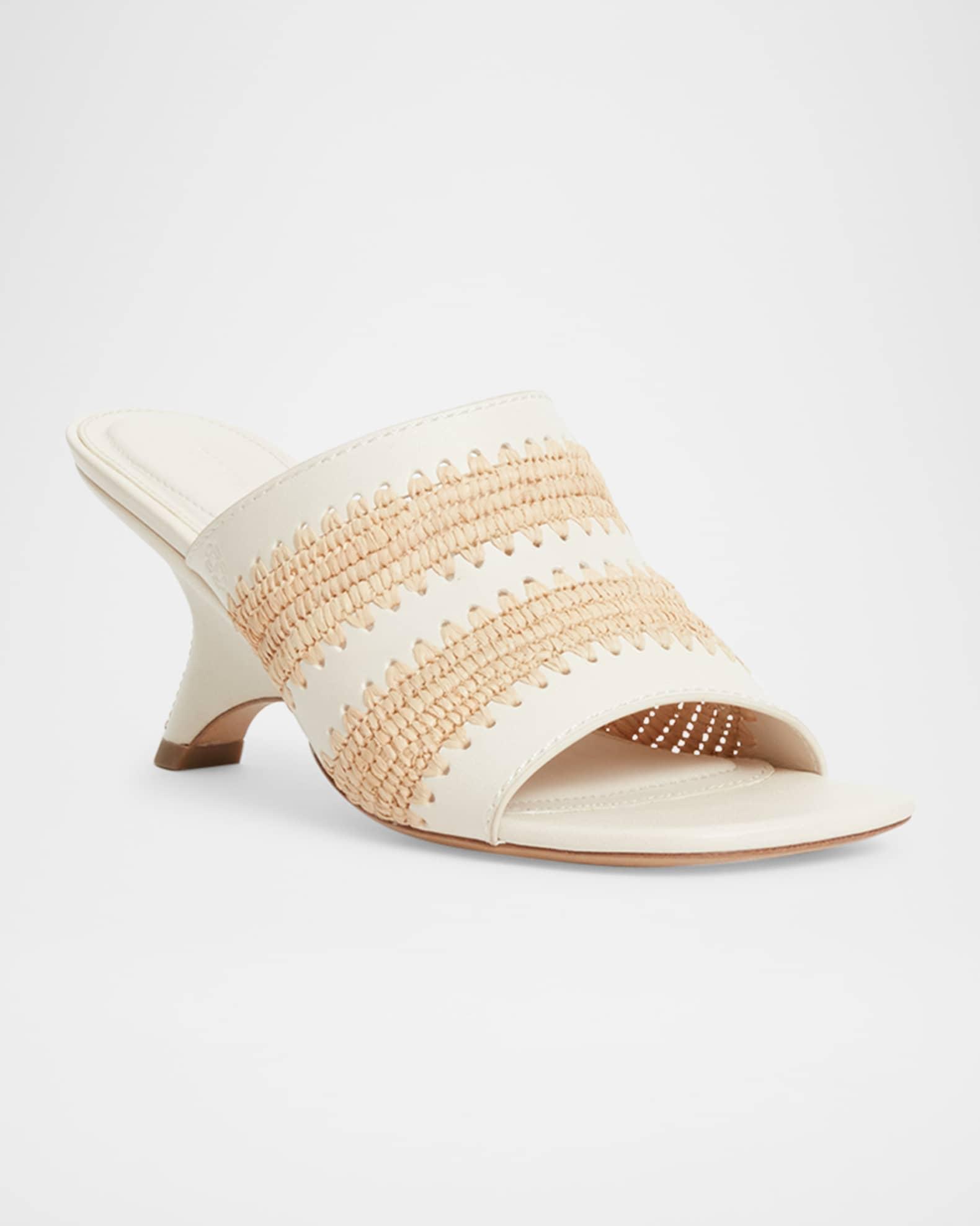 Shadow Raffia Mules Product Image