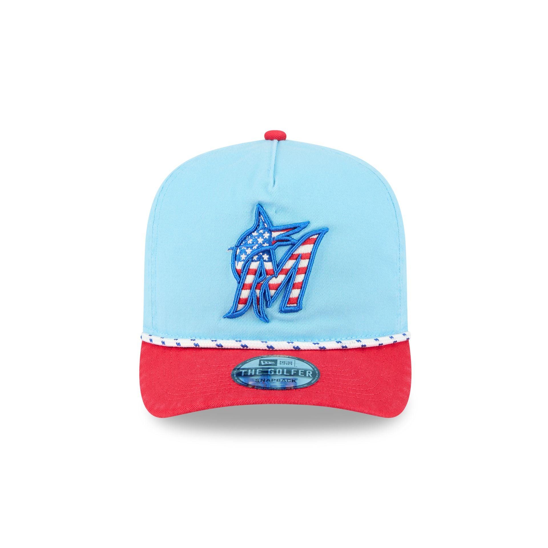 Miami Marlins Independence Day 2025 Golfer Hat Male Product Image