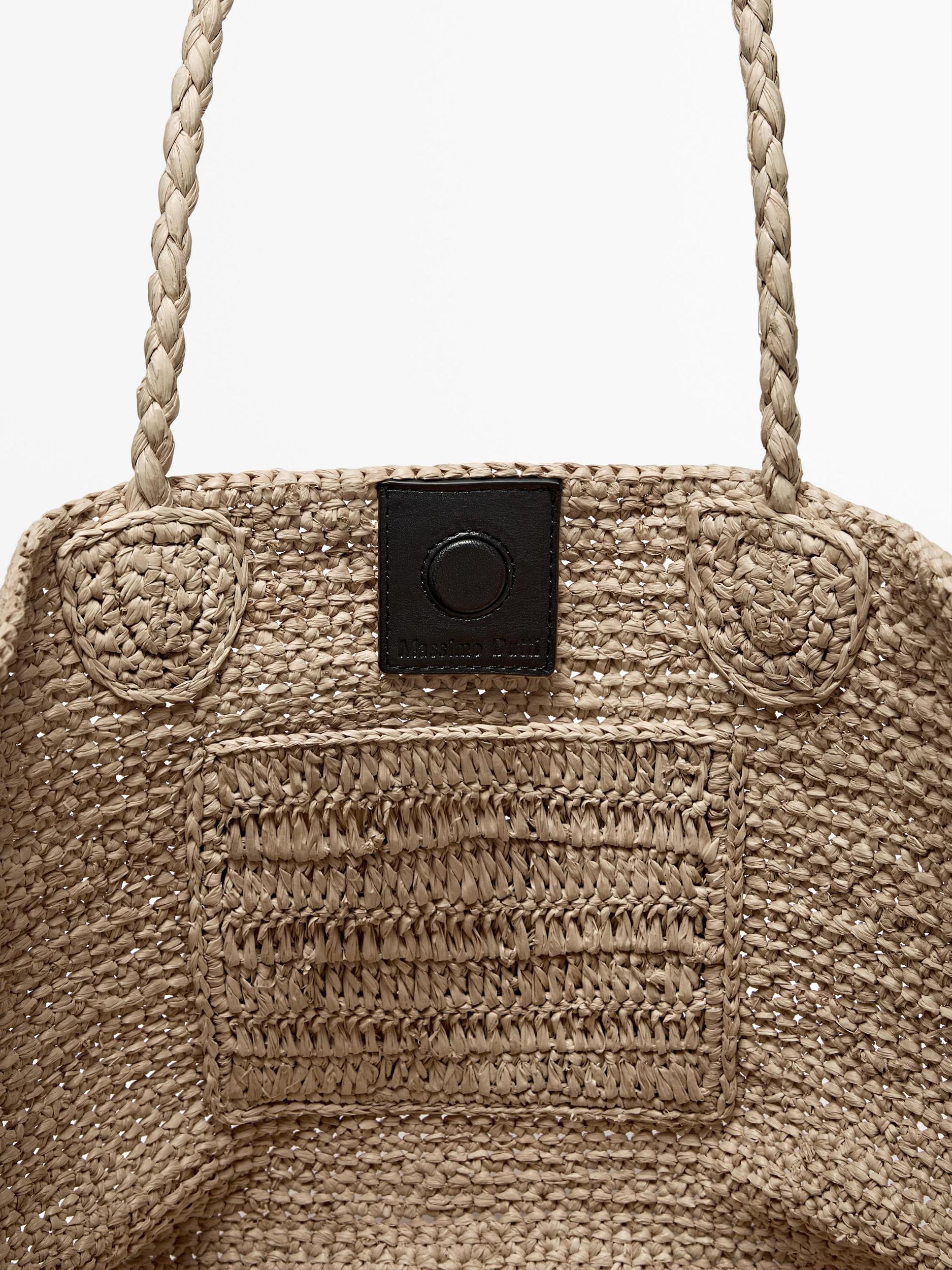 Natural raffia shopper bag Product Image
