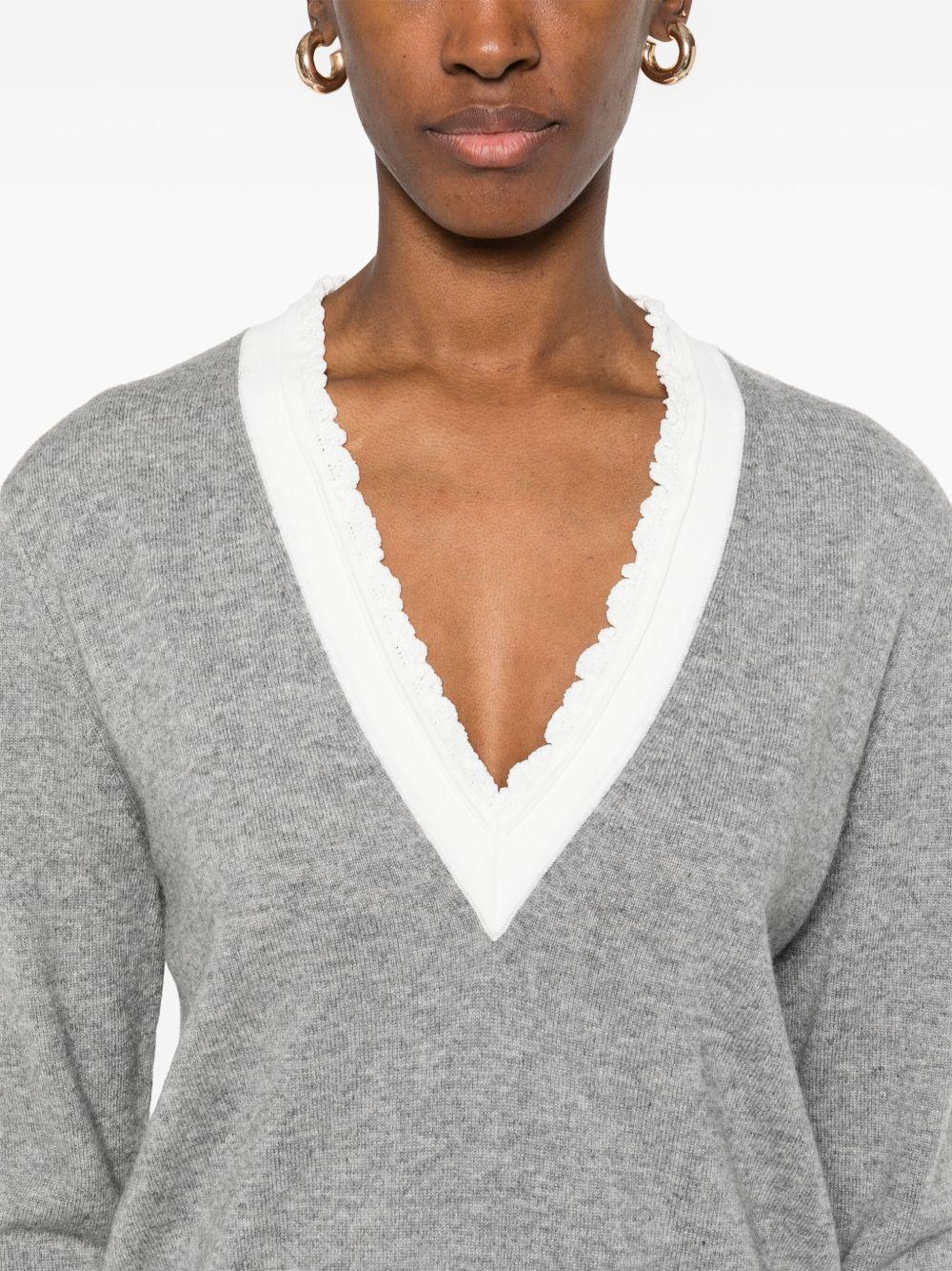 V-neck sweater Product Image