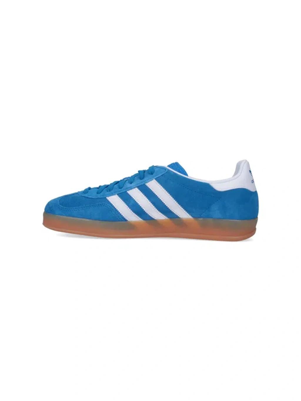 ADIDAS ORIGINALS Gazelle Suede Sneakers With Branded Heel In Red Product Image