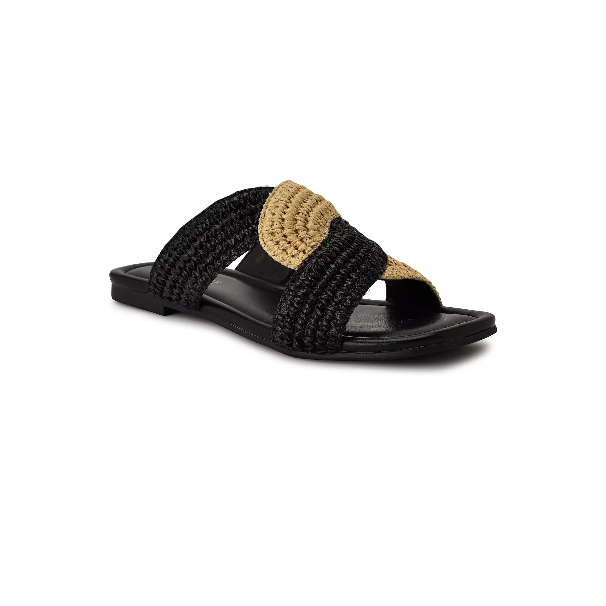 Nine West Quara Square Toe Flat Slip-On Women's Casual Sandals,  Product Image