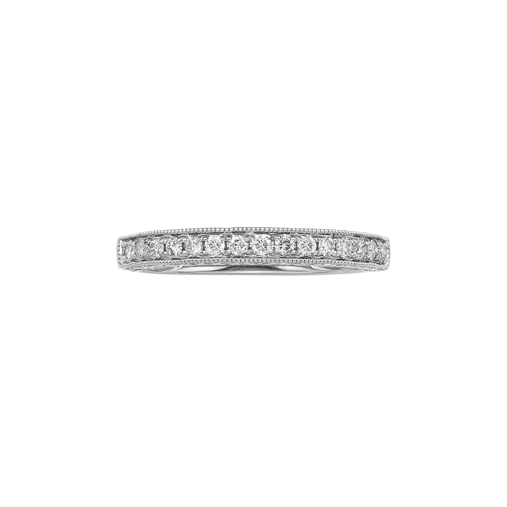 The Regal Collection 14k Gold 1/4-ct. T.W. IGL Certified Diamond Wedding Ring, Women's, Size: 5, 14k White Gold Product Image