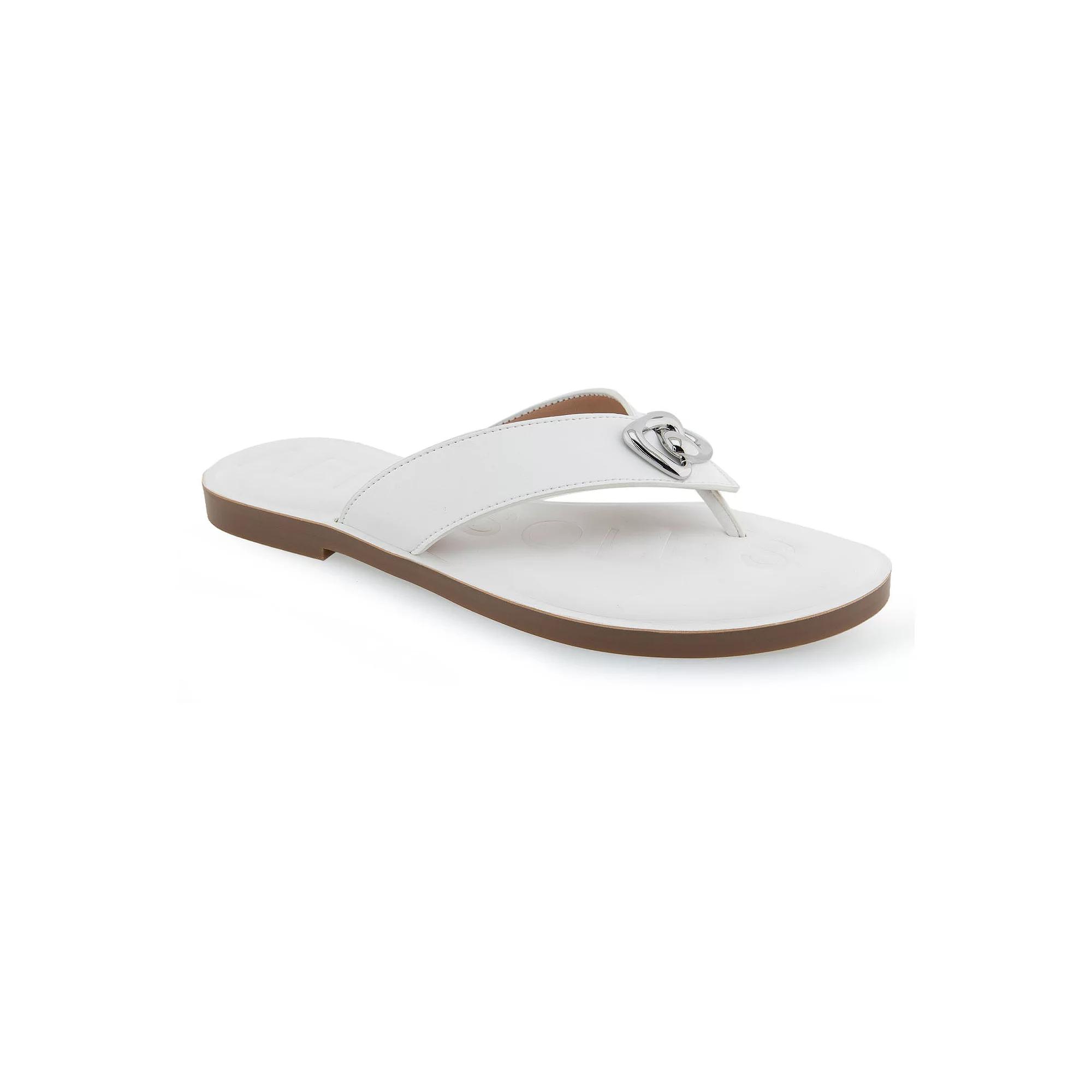 Aerosoles Galen Women's Flip Flop Sandals, Size: 9, White Pu Product Image