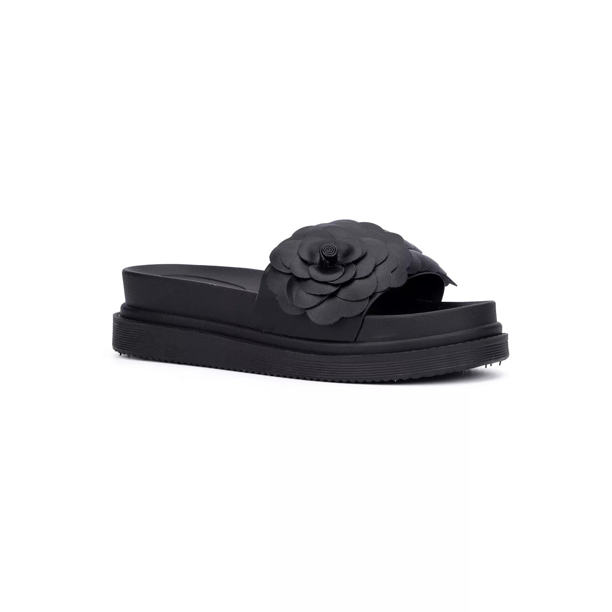 New York & Company Camilia Women's Platform Slides, Size: 11, Black Product Image