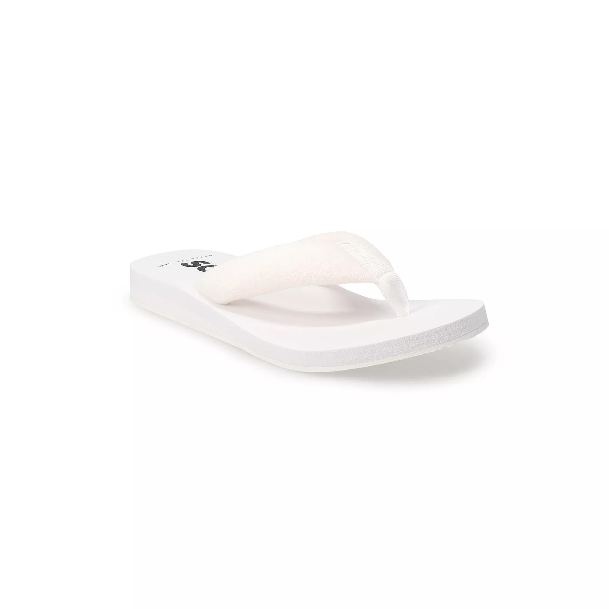 SO® Bloomfield Women's Thong Sandals, Size: 6, White Product Image