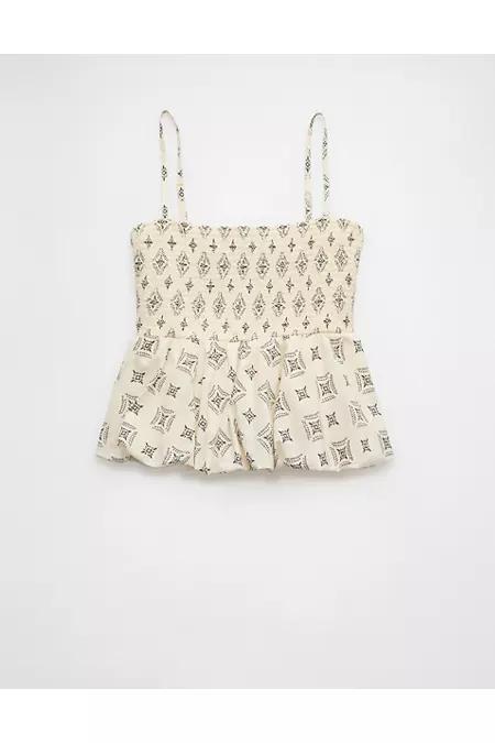 AE Smocked Bubble Tank Top Women's Product Image