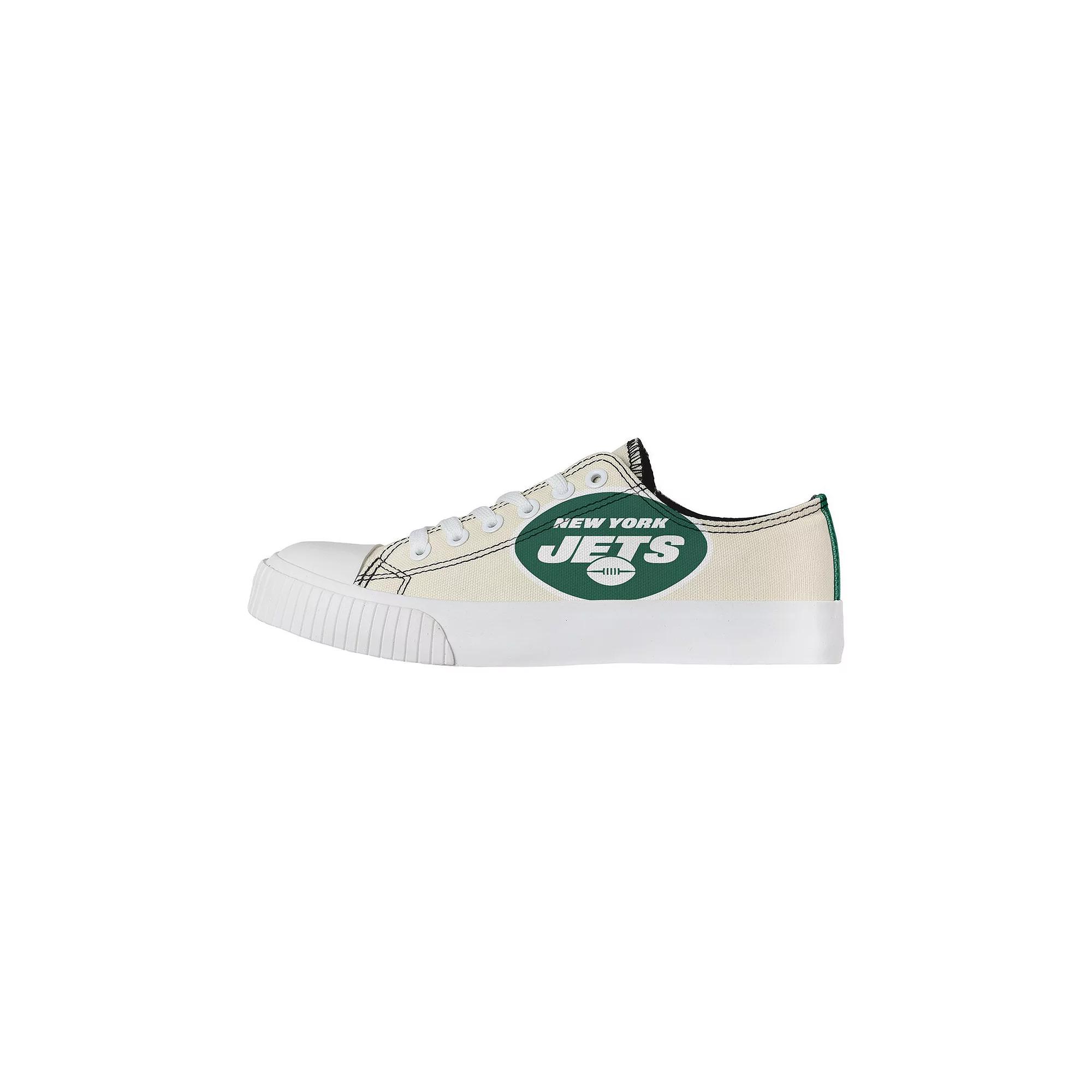 Women's FOCO Cream New York Jets Low Top Canvas Shoes,  Product Image
