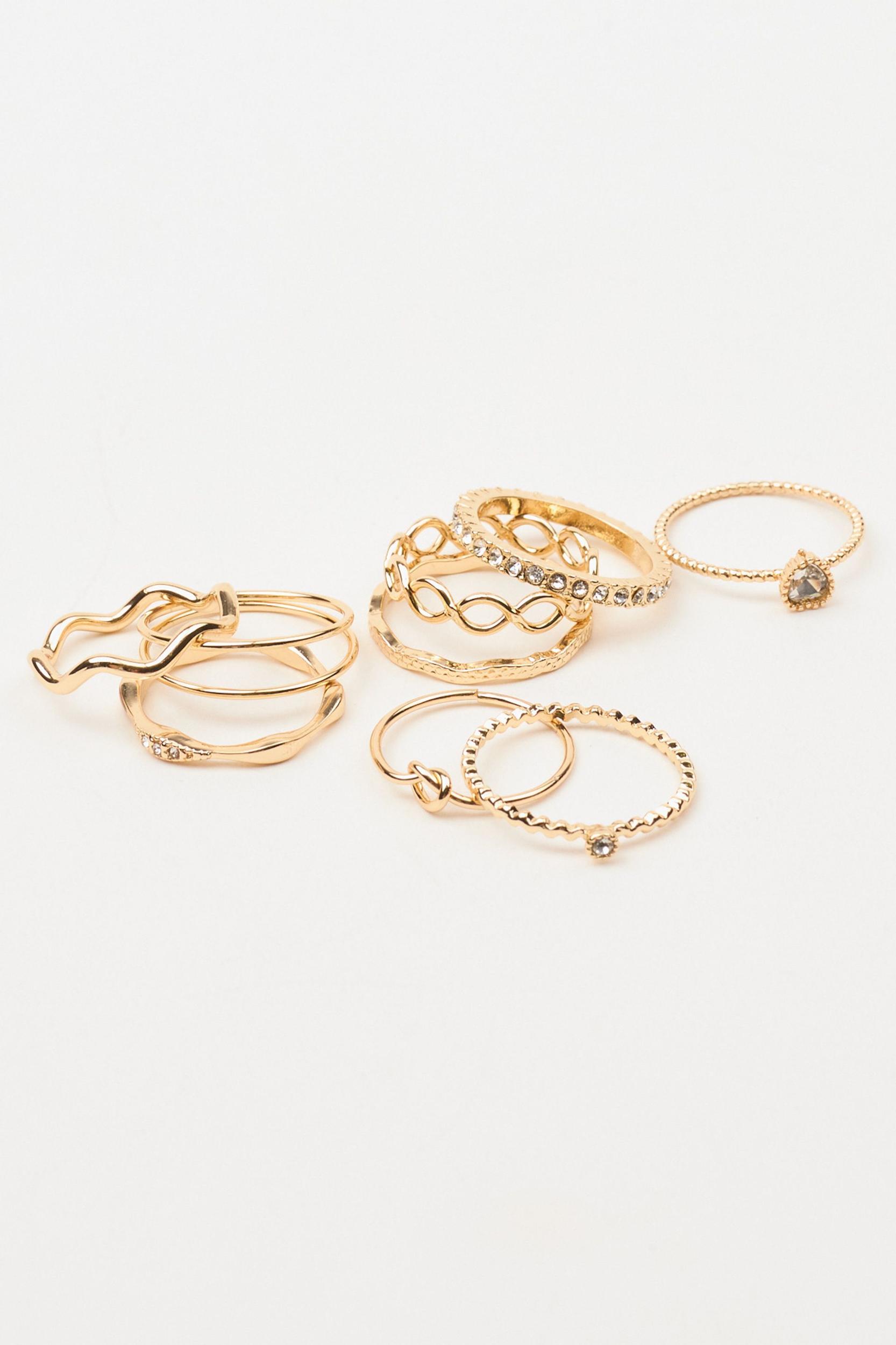 Set of 9 Super Delicate Rings Product Image
