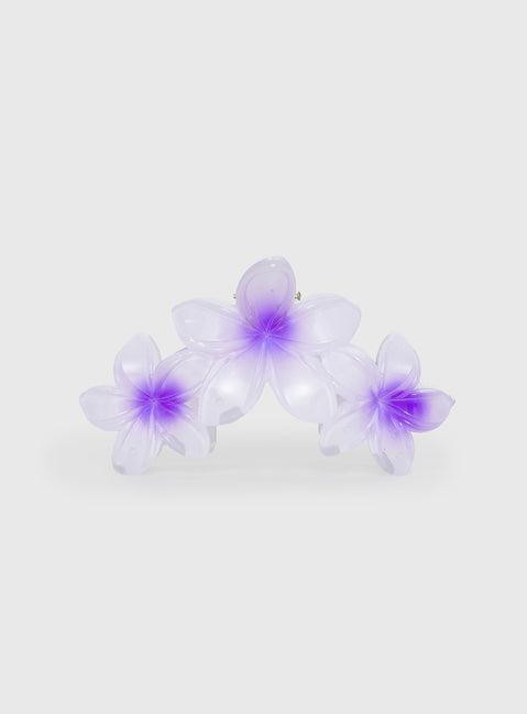 Chianti Frangipani Claw Clip Purple Product Image