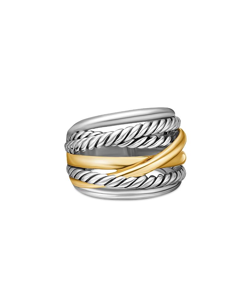Crossover Wide Ring with Gold Product Image