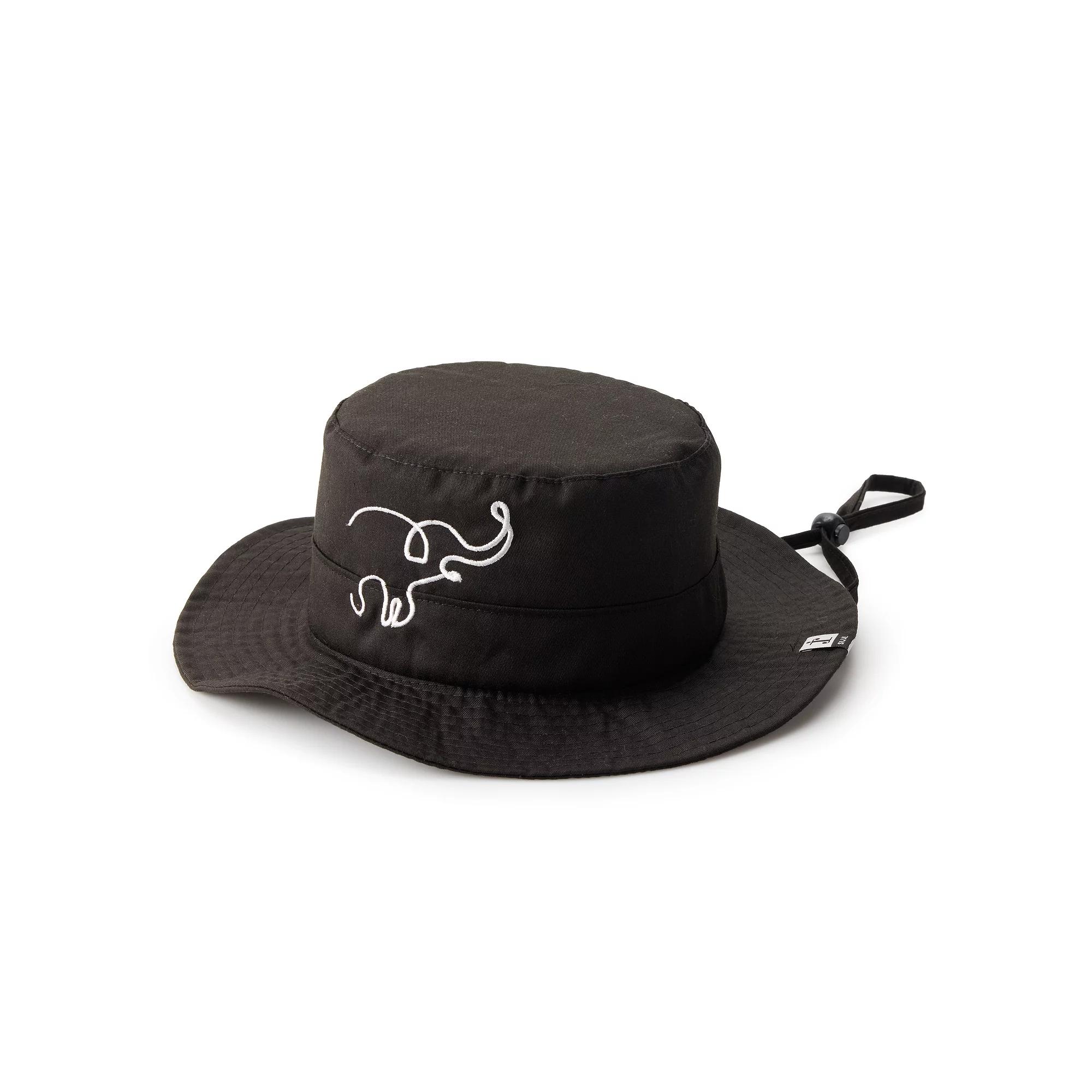 Women's SIJJL Elephant Embroidered Sun Hat, Black Product Image
